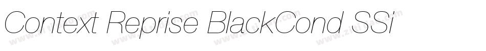 Context Reprise BlackCond SSi Bold字体转换